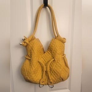 Large yellow purse